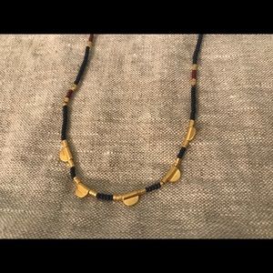 Madewell blue beaded choker